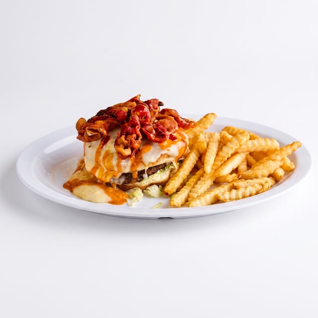 Menace-Burger and Fries.