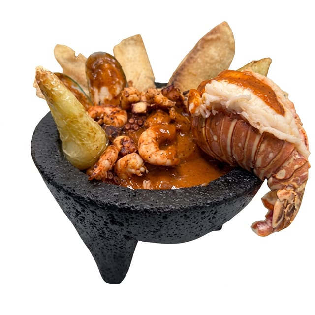 Bennys Seafood Molcajete.